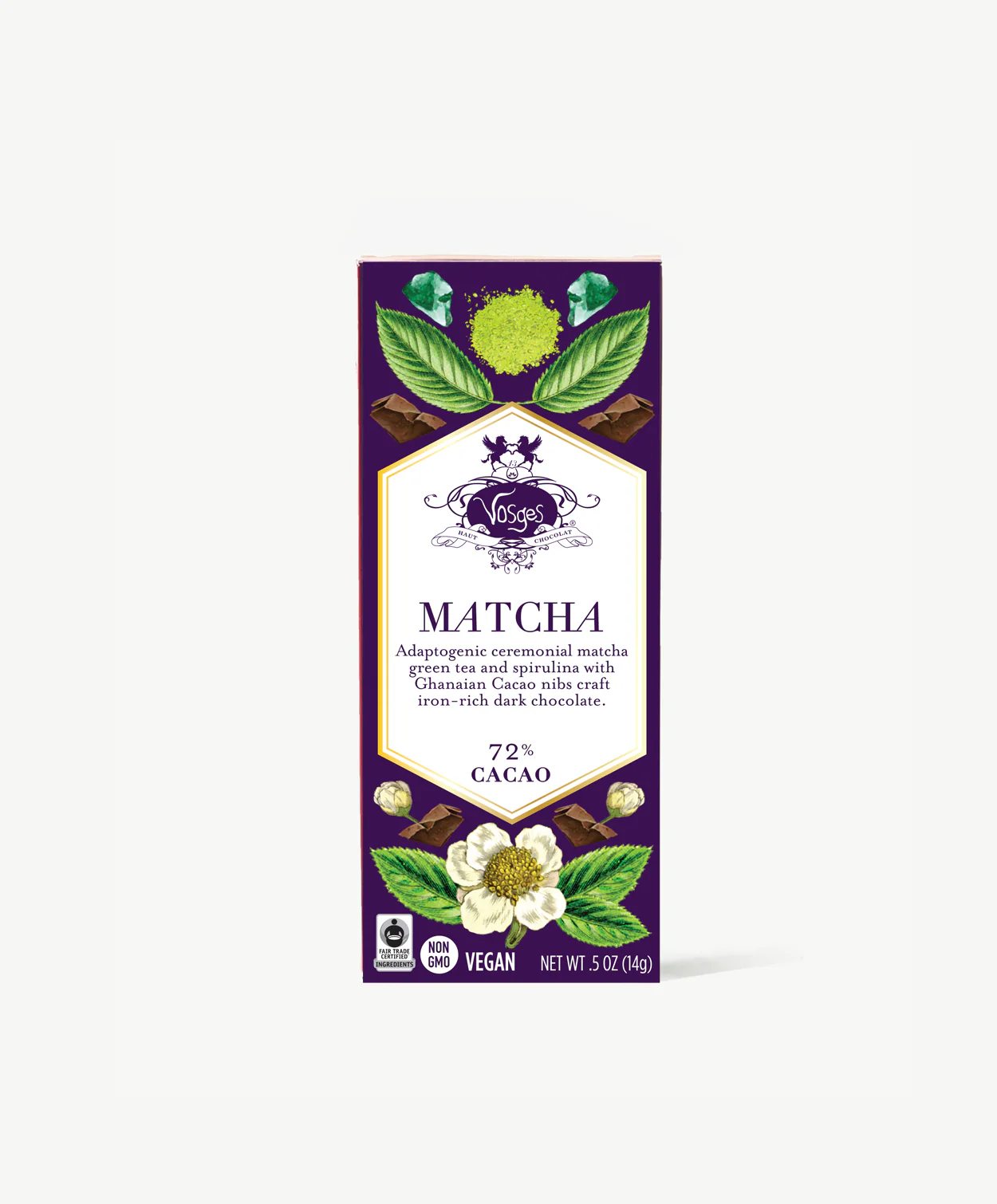 Matcha Green Tea & Spirulina Super Dark™ Chocolate Mini Bar Case