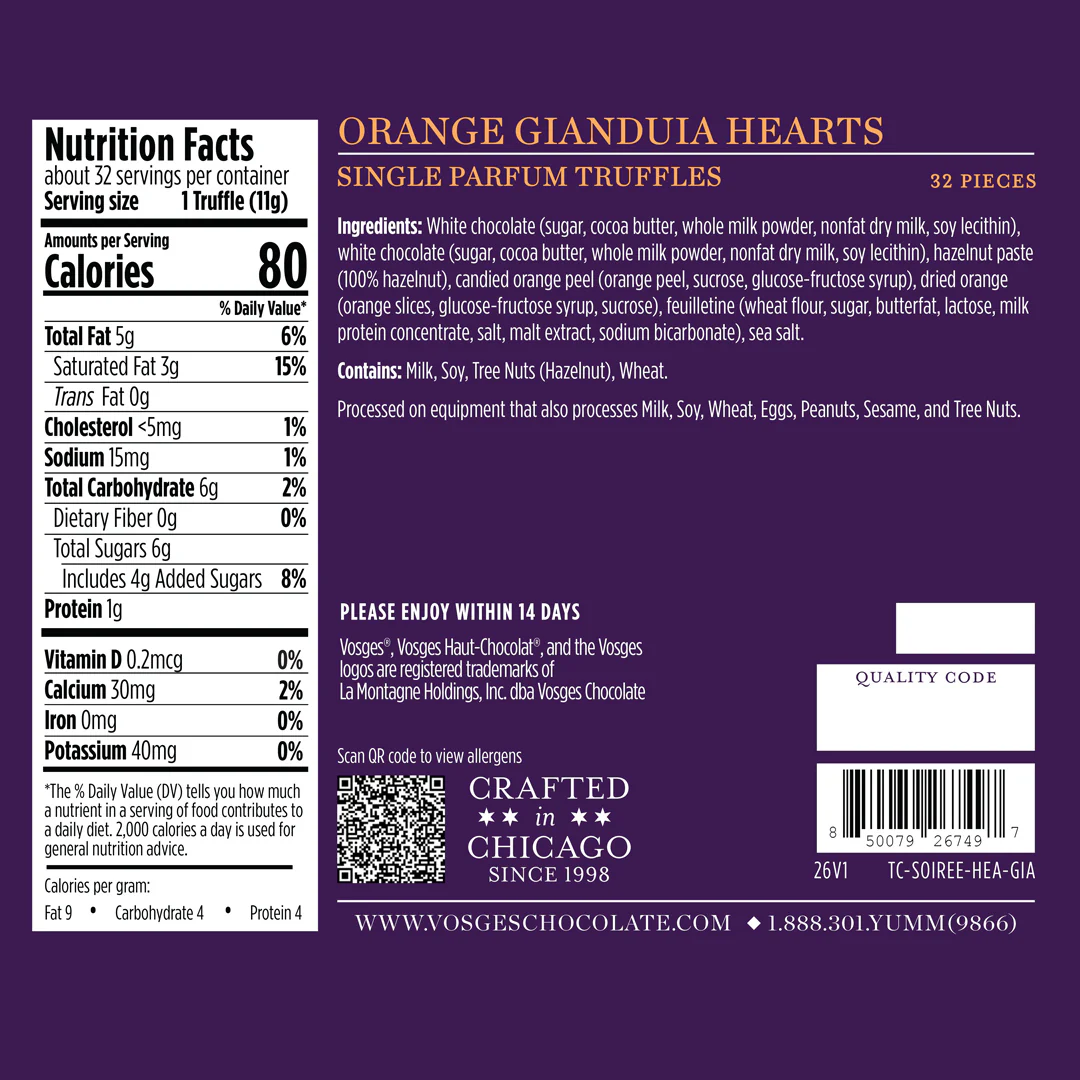 Orange Gianduia Hearts - Image 3